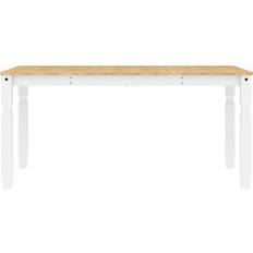 vidaXL Corona White/Natural Matbord 80x160cm