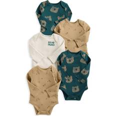 Bodysuits Children's Clothing Mamas & Papas Baby Bear Long Sleeve Bodysuits 5-pack - Multicolour