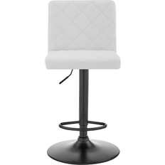 Black Bar Stools Armen Living Duval White Bar Stool 38"