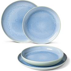 Villeroy & Boch Crafted Blueberry Plate Set 4