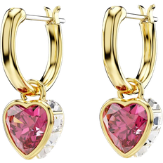 Swarovski Joyería Swarovski Chroma Drop Earrings - Gold/Red/Transparent