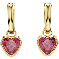 Swarovski Crystal Earrings Swarovski Chroma Drop Earrings - Gold/Red/Transparent