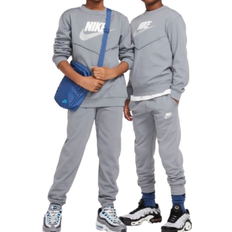 Vêtements pour enfants Nike Older Kid's Sportswear Tracksuit - Smoke Grey/White/White (FD3090-084)