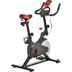 Transportrollen Fitnessbikes Homcom Indoor Trainer Home Gym Bicycle