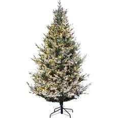 Christmas Tree World Artificial Pre-lit Frosted Ultra Green Christmas Tree 150cm