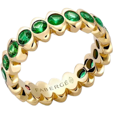 Colours of Love Cosmic Curve Eternity Ring - Gold/Emerald