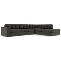 Canapé 5 Places - Canapé d'Angle Canapés Micadoni Home Justin Dark Grey Sofa 236cm 5 Seater