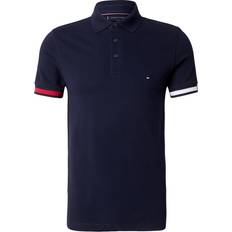 Chemises Tommy Hilfiger Flag Cuff Short Sleeve Polo - Schwarz