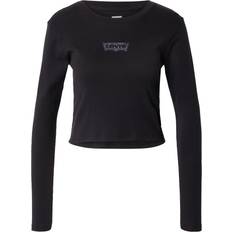 Levi's Mujer Blusas Levi's Essential Sporty Long Sleeve Top - Polka Dot Shine/Black