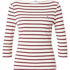 Tommy Hilfiger S Blusen Tommy Hilfiger Slim Fit Longsleeve mit 3/4 Arm - Bordeaux