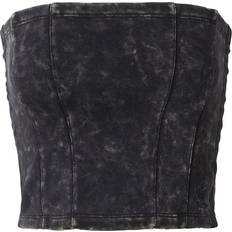 Genanvendt materiale BH'er adidas Washed-Out Corset Long-Sleeve Top - Black