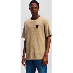 Brun - Herre Bluser Karl Lagerfeld Waffle Bluser and T-shirts - Brun/Sort