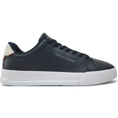 Tommy Hilfiger Bleu Chaussures Tommy Hilfiger Leder Sneakers - Dunkelblau