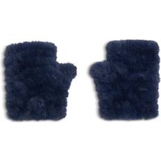 Moufles Jocelyn Mandy Faux Fur Fingerless Mittens - Navy