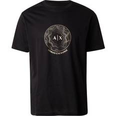 Cotton - Men Blouses Armani Exchange Men's Stud Circle Logo T-Shirt - Black