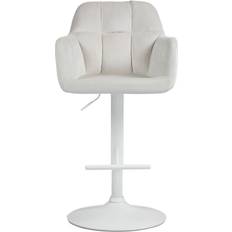CLP Natoma Matt White Bar Stool 118cm