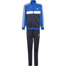 Adidas Junior Essentials 3-Stripes Tiberio Tracksuit - Semi Lucid Blue/White/Legend Ink/White (IB4108)