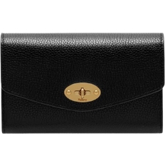 Mulberry Portefeuilles et Porte-clés Mulberry Medium Darley Wallet - Black Small Classic Grain