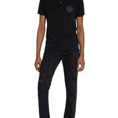 Dolce & Gabbana Uomo Camicie Dolce & Gabbana Patch Logo Polo Black