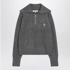 Cachemire Pulls Maison Kitsuné Bold Fox Head Patch - Gray