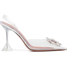 Transparent - Women Heels & Pumps Amina Muaddi Begum Slingback Pumps - Grey