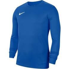 Lange ærmer T-shirts Børnetøj Nike Kid's Park VII Dri-FIT Long Sleeve Football Shirt - Royal Blue/White