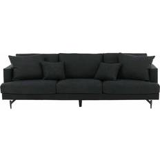 3 Istuttavaa - Musta Sohvat Venture Home Sophia Black Sofa 259cm 3 Seater