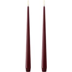 Ester & Erik LED Light Deep Wine LED Candle 13" 2pcs