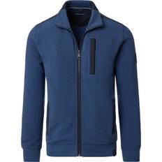 Casamoda Herren Sweat-Troyer - Aqua Bis Petrol