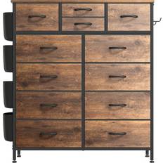 Rustic chest of drawers 17 Stories Forestine Rustic Brown Chest of Drawer 38.8x44.6"