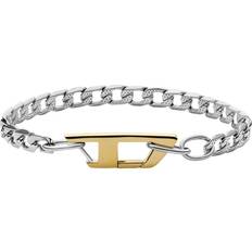 Diesel IP Logo Bracelet - Silver/Gold