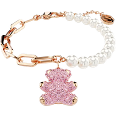 Swarovski White Bracelets Swarovski Teddy Bracelet - Rose Gold/Pearls/Pink