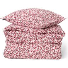 Blanc - Coton Satiné Housses de couette Lexington 398649 Duvet Cover Red, White (210x150cm)