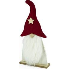 Holz Weihnachtsdekorationen Marelida Gnome Red/ White Decoration 34cm