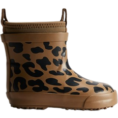 Lined Wellingtons Children's Shoes H&M Baby Rubber Boots - Beige/Leopard Pattern