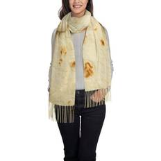 Clothing Haiem Taco Tortillas Pattern Long Blanket Scarf - Chunky