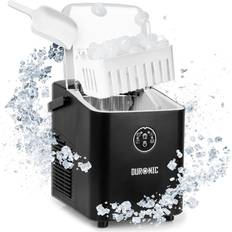 Ice Makers Duronic ICM12 BK Automatische Eiswürfelmaschine 8 Eiswürfel in 6-8 min 1 L Wassertank Bis zu 12 kg pro 24 Stunden Leiser Kompressor bis 54dB Eismaschine 120W 1 kg Eis Eiswürfelbereiter