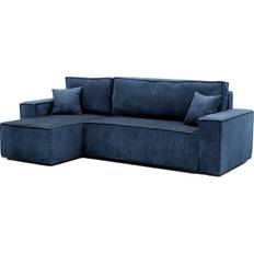 GrekPol Ecksofa Mit Schlaffunktion Paris Poso Blau Sofa 3-Sitzer
