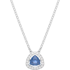 Swarovski Una Necklace - Silver/Blue/Transparent