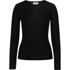 Merinoull Gensere Pierre Robert Thin Wool Sweater - Jet Black