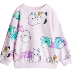 Tops H&M Printed Sweatshirt - Light Pink/Squishmallows