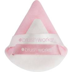 Cosmetic Tools Brushworks Triangular Powder Puff Duo