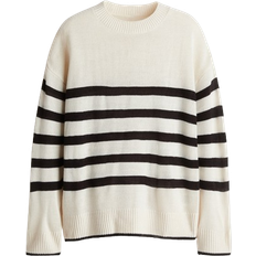 H&M Oberteile H&M Jumper - Light beige/Striped