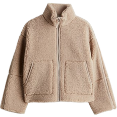 H&M Fleece Jackets Children's Clothing H&M Teddy Jacket - Light Beige (1237155001)