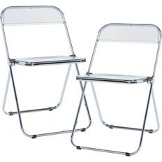 [en.casa] Fällstol Pornainer Transparent Stol Set