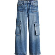 Cargohosen - Mädchen H&M Denim Cargo Pants - Denim Blue (1231258003)