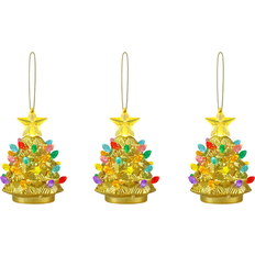 Christmas Tree Ornaments Mr. Christmas 4 in Set of 3 Shatterproof 4 in Christmas Tree Ornament