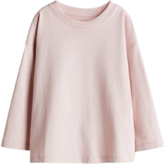 98/104 Sweatshirts H&M Oversized Jersey Shirt - Light Pink