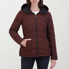 Womens Lightweight Puffer Jacket - Brown