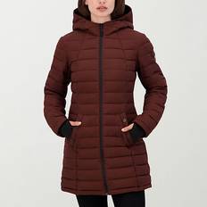 Women's Lightweight Puffer Jacket - Brown